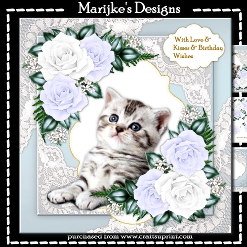 Sweet Kitten  &  Romantic Roses Mini Kit