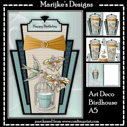 Art Deco  Birdhouse Mini Kit