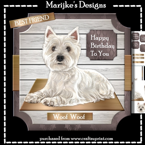 Birthday Terrier Dog Mini Kit