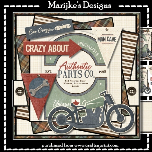 Male Card Vintage Mini Kit