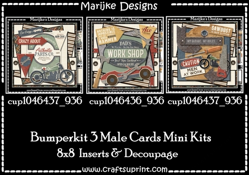 Bumperkit 3 Male Cards Mini Kits