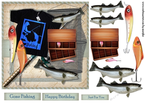  Fishing Male Card 