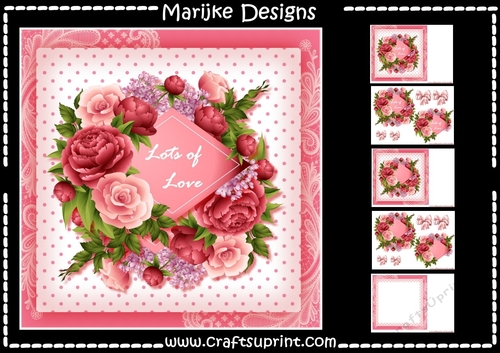 Lots of Love  Vintage  Flowers  Mini Kit
