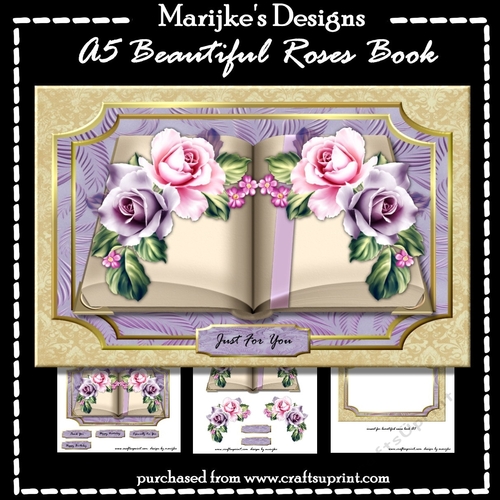 Beautiful Roses Book  Mini Kit A5
