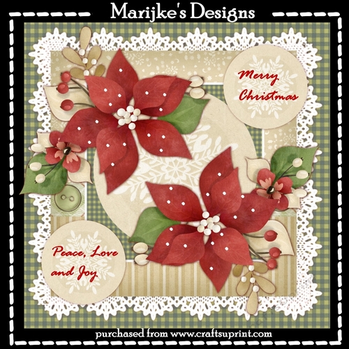 Christmas Flowers  MIni Kit