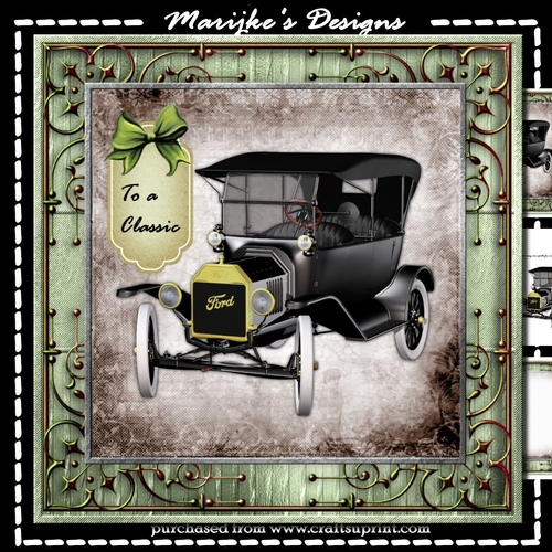 Classic Car  Male Card