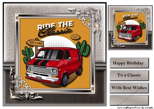 Male Card Classic Car 2
