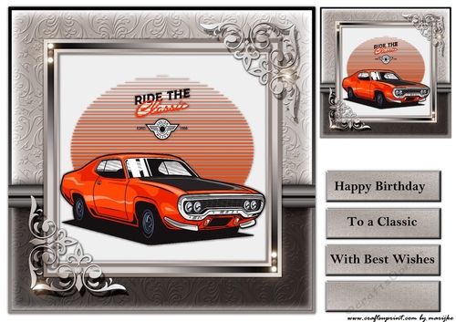 Male Card Classic Car 3