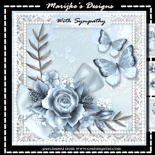 Sympathy Roses & Butterflies Mini Kit