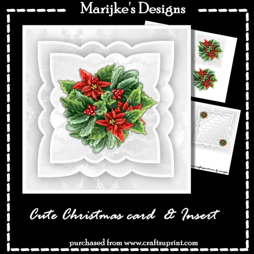 Christmas Poinsettias Bouquet Mini Kit