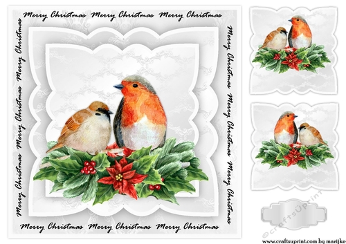 Topper Christmas Birds
