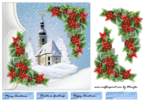 Quick Card Church In The Snow