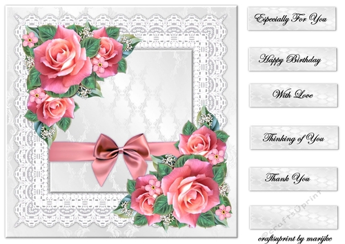 Topper Lace & roses 1