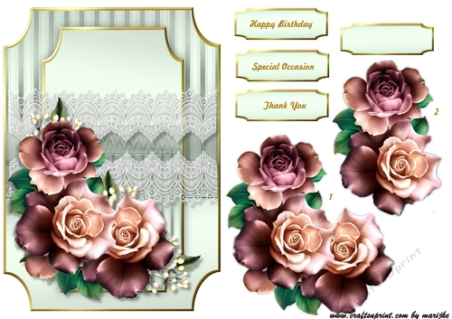 A5 Classic  Lovely   Roses
