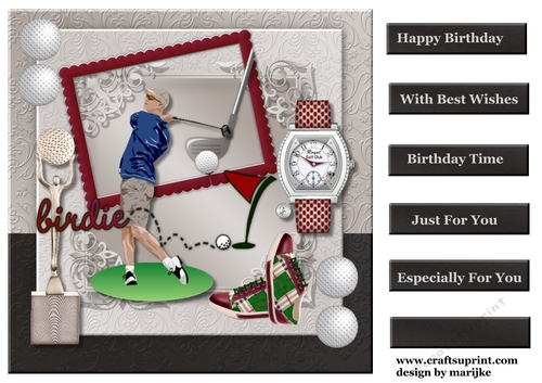 Male  Card  GOLF 2
