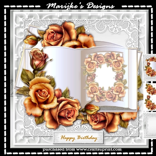 Book  Golden  Roses Mini Kit
