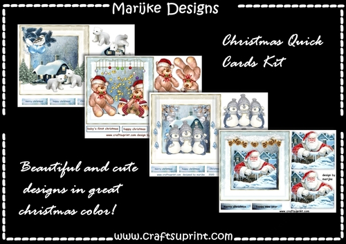 Kit 4 Quick Christmas Cards