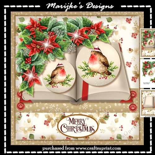 Christmas Book  Robin Baubles Mini Kit