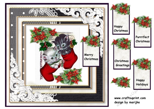 Vintage Christmas Topper & Tags