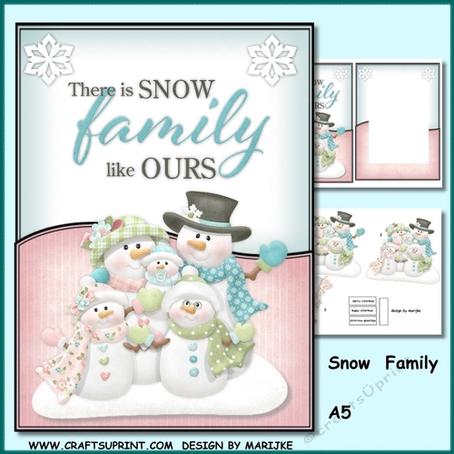 A5 Snow Family  Mini Kit
