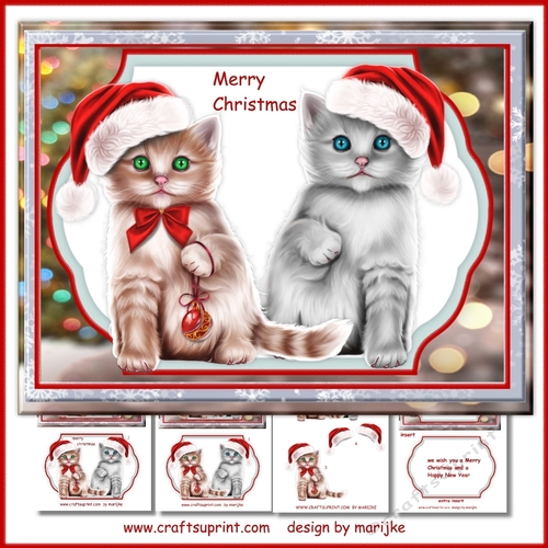 Cute Christmas Kittens Mini Kit