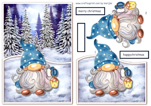   A5 Christmas Gnome  1