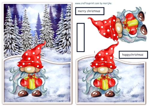   A5 Christmas Gnome  2