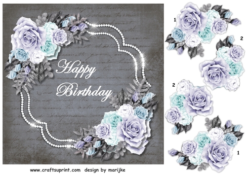 Gorgeous Roses In Glitter Frame