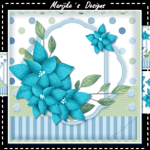 Beautiful Blue Flowers Mini Kit