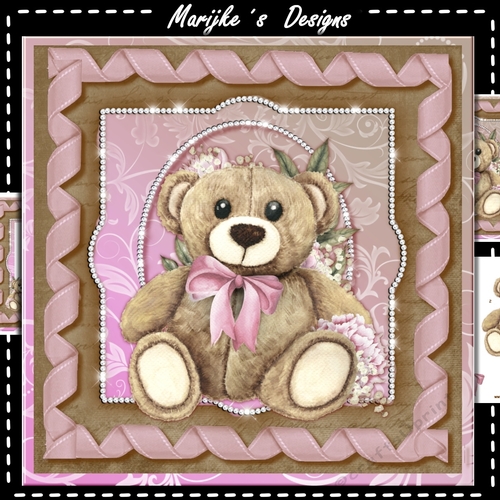 New Baby Girl Teddie Mini Kit