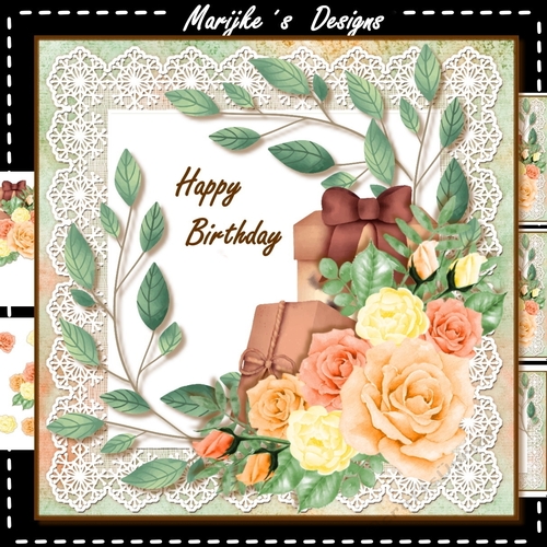 Birthday Presents and Roses mini kit