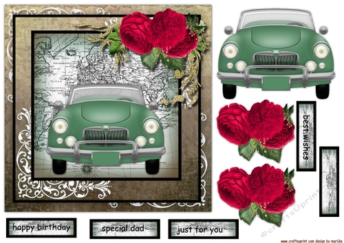 Male Card Classic Car 1