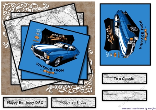 Male Card Classic Car 2