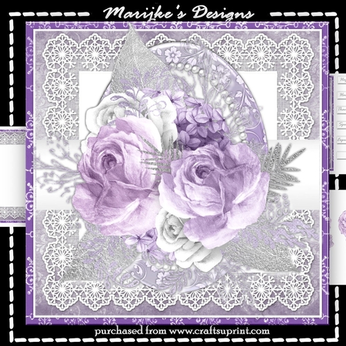 Lace & Lavender Roses Mini Kit