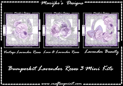 Bumperkit lavender Roses 3 Mini Kits