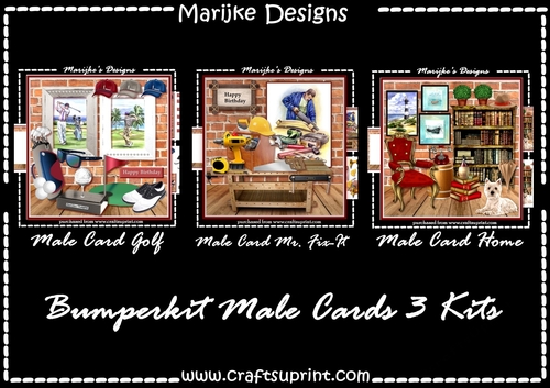 Bumperkit  Male Cards 3 Mini Kits