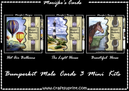 Bumperkit 3 Male Cards Mini Kits