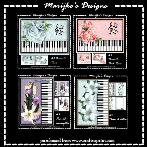 Bumperkit 4 Piano cards A5