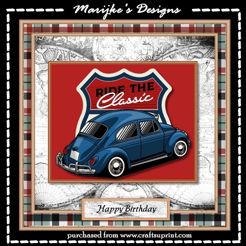 Classic VW  Male Card Mini Kit