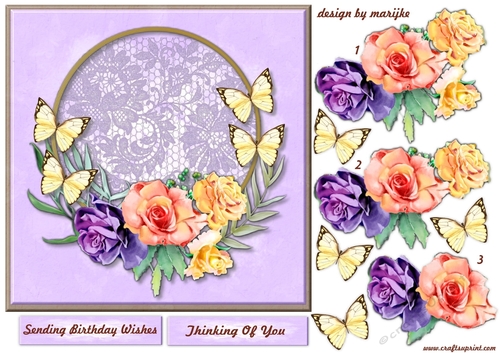 Quick  Card  Butterfly Kisses
