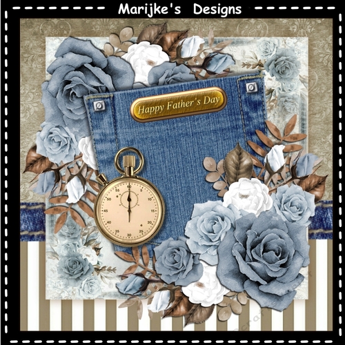 Male Card Jeans & Roses Mini Kit