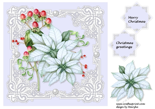 Quick Card Poinsettias