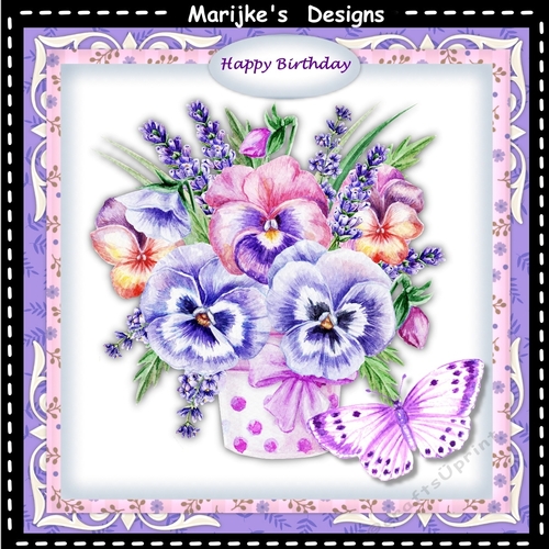 Pansies Bouquet Mini Kit