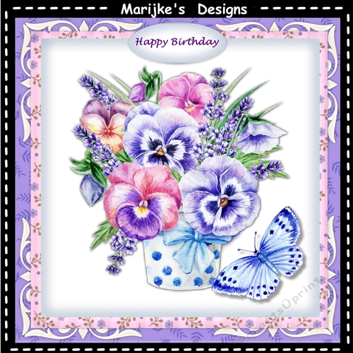  Pretty  Pansies  Mini Kit