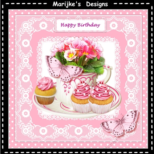 Birthday  Cakes & Tea Mini Kit