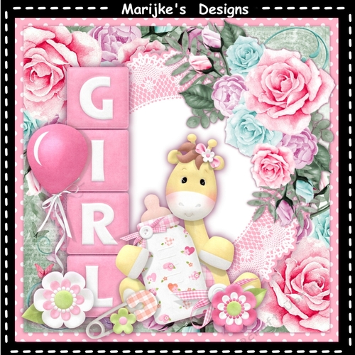 Cute Giraffe baby Girl Mini Kit