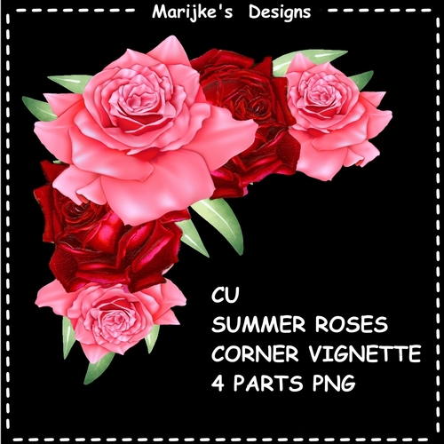 CU Summer Roses Corner Vignette