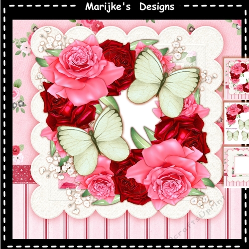 Summer Roses & Butterflies Mini Kit