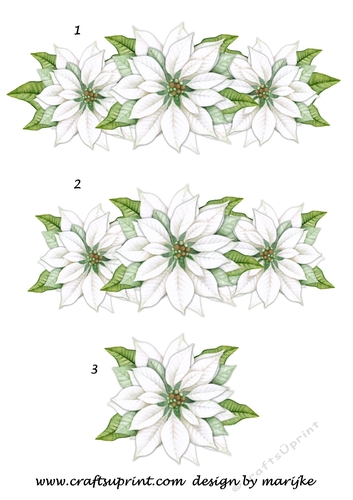 Christmas Poinsettias Step By Step 2