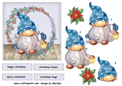 Petit Card Happy  Gnome